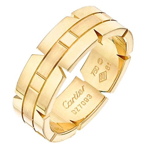 cartier male ring|cartier men's tank ring.